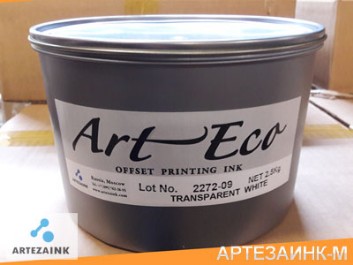ArtEco Pantone Transparent White краска офсетная для листовой печати производство Южная Корея